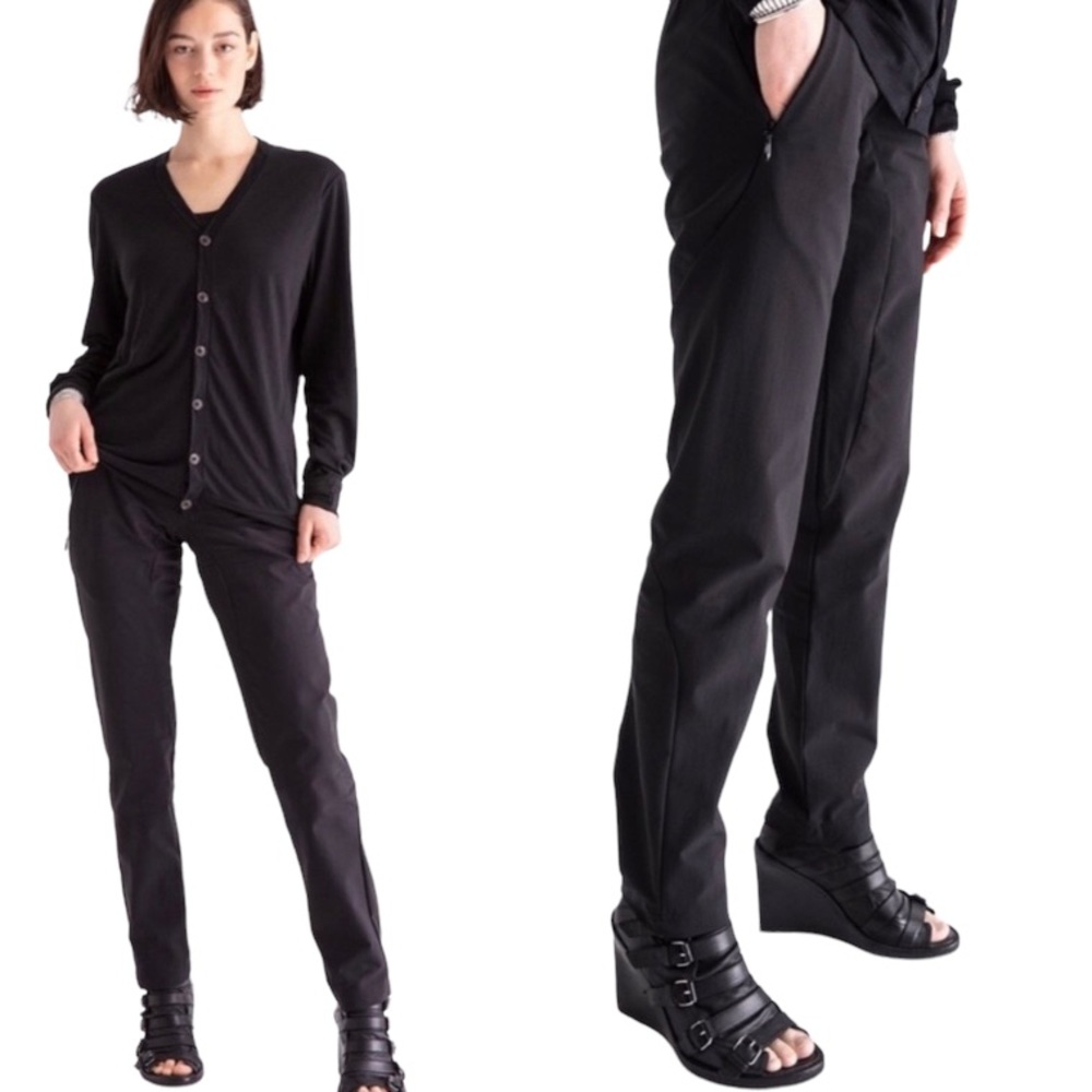 Paskho Women's "Harmonious" Black Travel Pants Size Medium